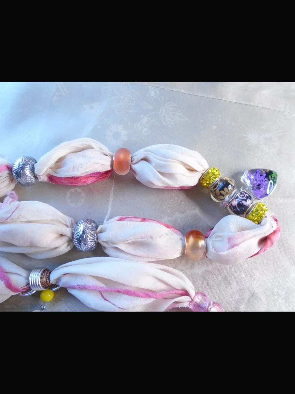 Hand Crafted vintage silk